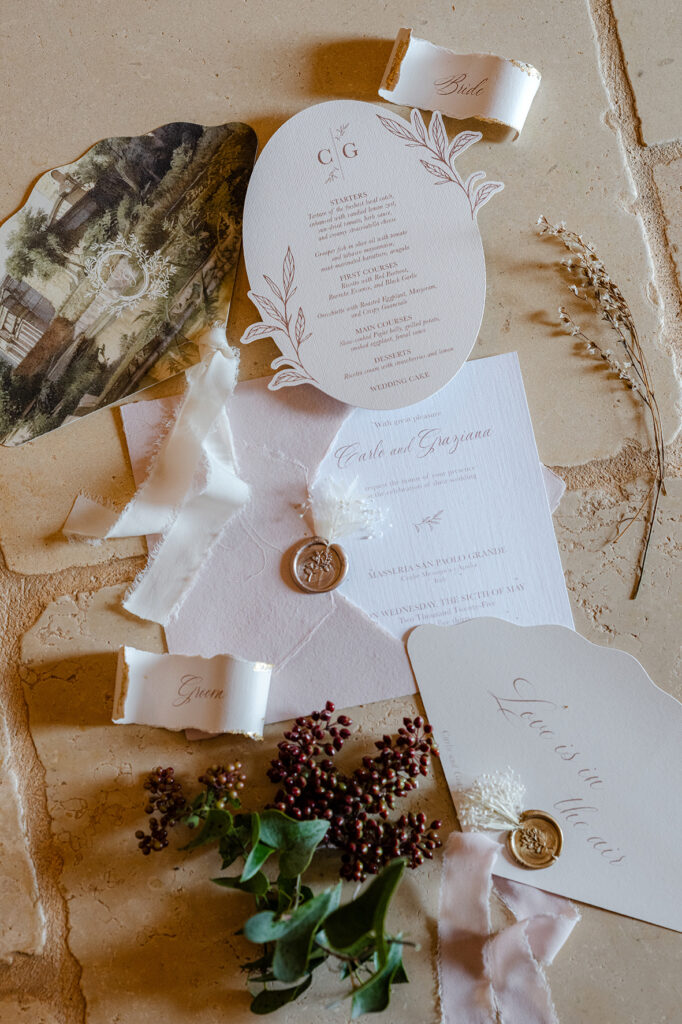 Partecipazioni di matrimonio artigianali e personalizzate in Italia