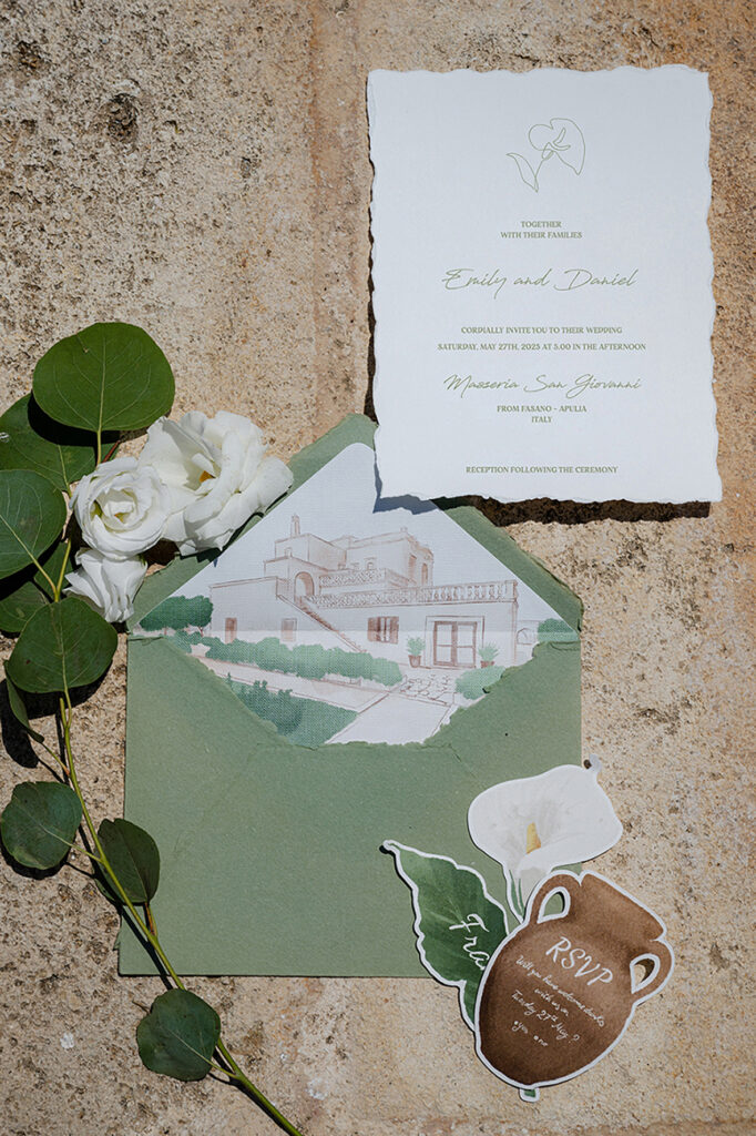 Partecipazioni di matrimonio artigianali e personalizzate in Italia